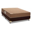 Ver imagem 1 de Cama Box Casal: Colchão Molas Bonnel Ortobom Hotelaria Nanolastic Orthotel Spring + Base CRC Suede