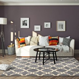 Tapete Celestine Prata 2,00x2,50M São Carlos Geométrico - 2 Tapete Celestine Prata 2,00x2,50M São Carlos Geométrico - 2