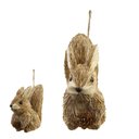 Ver imagem 1 de Enfeite de Natal Esquilo de Palha Bege 10cm | Natal Encantado Formosinha