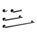 Ver imagem 1 de Kit De Acessório Redondo Em Latão Preto Fosco Para Banheiro 4 Peças HB-AK022P Harmony Kit De Acessór