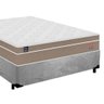 Cama Box Casal Suede + Colchão Lis Molas Ensacadas Superpocket Plumatex 138x188x64cm Cor:cinza - 4