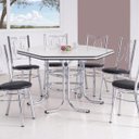 Ver imagem 1 de Conjunto com Mesa Me-220 e 6 Cadeiras Ca-960 Montreal Novabras