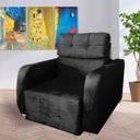 Ver imagem 1 de Poltrona Reclinavel Sala De Estar Safira Amamentação Preto