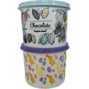 Ver imagem 1 de Tupperware Kit 2 Peças Potinhos Redondinhos Chocolate e Páscoa Kit 2 Peças Potinhos Redondinhos Choc