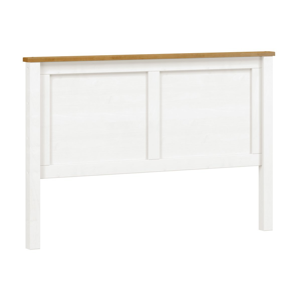 Cabeceira Casal para Cama Box Linha Topázio 1,60cm Branco/carvalho Madeira Maciça Pinus - Finestra 9