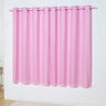 Cortina para Sala de Voil com Blackout PVC 5,50x2,50 Rosa - 1