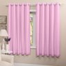 Cortina para Sala de Voil com Blackout PVC 5,50x2,50 Rosa - 2