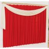 Cortina Fernanda 3,00m x 2,80m - Tecido Malha - Vermelho - 1