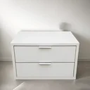 Ver imagem 4 de Mesa de Cabeceira Suspensa Off White de 2 Gavetas com 40 Cm Enviamos Montada