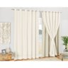 Cortina de Voil Pérola com Forro Blackout 4.00 x 2.50 - Tcd - 1
