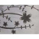 Ver imagem 2 de Cortina para Sala Estampado Florestal Preta e Branco Sultan