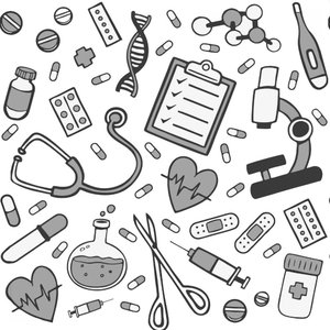 Papel de Parede Temático para Clínica Médica - 3,00x0,50m