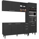 Ver imagem 2 de Armário de Cozinha Cp02 para Pia 150cm Pérola Z34 Preto - Mpozenato