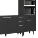Ver imagem 6 de Armário de Cozinha Cp02 para Pia 150cm Pérola Z34 Preto - Mpozenato