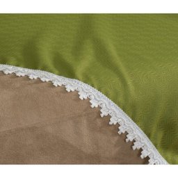 Kit Sala 06 Peças Cortina, Xale e Almofadas Istambul - Verde - 6