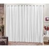 Cortina de Varão Cetim Seda Branca 3,00x2,80 Sala Quarto - 1
