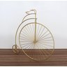 Kit 2 Esculturas Bicicletas Douradas Em Metal Clássico Retrô - 5