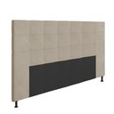 Ver imagem 1 de Cabeceira Stambul Para Cama Box King 195 cm Suede - D’Rossi - Bege