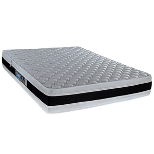 Colchão Casal de Espuma Dupla Face D45 Black e White - 138x188x27cm