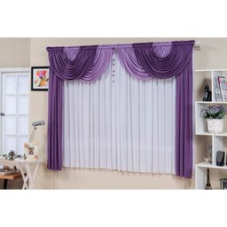 Cortina Esmeralda 3m  x 2,8m Malha Gel Lilás e Roxo - 1