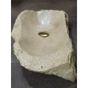 Ver imagem 5 de Cuba para Banheiro de Apoio ou Sobrepor Rustica em Cimento Reproduzindo Pedra Natural
