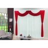 Cortina Marceli 4 Metros para Sala Quarto Vermelho - 1