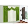Cortina Paris para Sala Quarto 4 Metros Verde/ Palha - 1