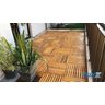 Deck de Madeira Modular 100x50cm com Pintura Neonx:osmocolor Canela Semi Tran - 5