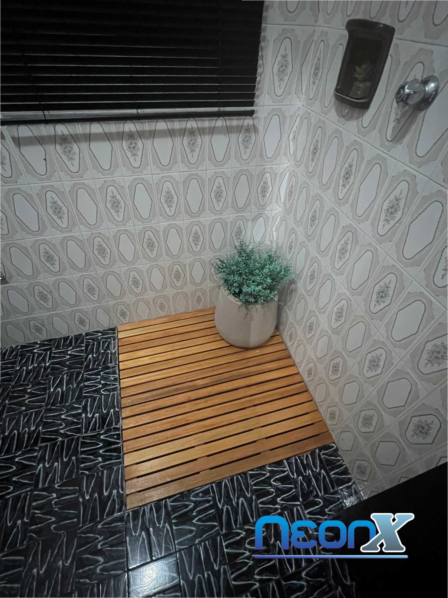 Deck de Madeira Modular 100x50cm com Pintura Neonx:osmocolor Canela Semi Tran - 8