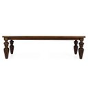 Ver imagem 3 de Mesa de Jantar em Madeira Maciça 220cm Pés Torneados Flower Canela