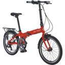 Ver imagem 1 de Bicicleta Dobrável Urbana Aro 20 Durban Bay Pro Vermelho