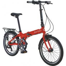 Bicicleta Dobrável Urbana Aro 20 Durban Bay Pro Vermelho - 1