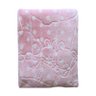 Cobertor bebe em relevo com capuz rosa jolitex - 1