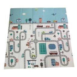 Tapete Infantil Atividades Dobrável 120x120cm Espessura 8mm Cidade - 3