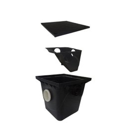 Caixa de Gordura 42 Litros com Cesto de Limpeza 41x41x41cm - 1