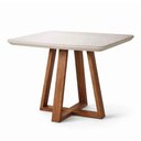 Ver imagem 1 de Conjunto de Jantar Mesa Retangular com Vidro Bennett 4 Cadeiras New Ella - Caramelo