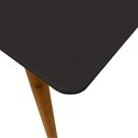 Ver imagem 5 de Mesa de Jantar Antonella 120x90 Cm Preto Pés Retrô Castanho - D’Rossi