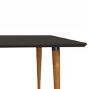 Ver imagem 4 de Mesa de Jantar Antonella 120x90 Cm Preto Pés Retrô Castanho - D’Rossi