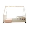 Cama Infantil Montessoriana Susy com Led e Grades de Proteção Branco/mel - 4