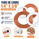 Ver imagem 4 de Kit Tubo de Cobre 1/4 e 3/8 + Isolante Eluma 15 Metros