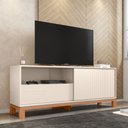 Ver imagem 4 de Rack para TV até 55 Polegadas Porta com Textura Microrripada Pés Cavalete Mondrian 1.5