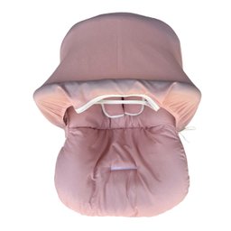 Capa para Bebê Conforto + Capota/ Protetor de Sol + Protetor de Cinto + Apoio de Corpo - Preto Liso: - 6