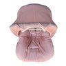 Capa para Bebê Conforto + Capota/ Protetor de Sol + Protetor de Cinto + Apoio de Corpo - Preto Liso: - 6
