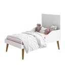 Ver imagem 3 de Kit Quarto Infantil com Pés Retrô Mel - Berço Mini Cama Noah + Cômoda Boom 4 Gavetas e 1 Porta - Bra