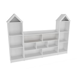 Organizador e Casinha Infantil Poliana 100% Mdf - 4