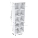 Ver imagem 2 de ARMÁRIO COLMÉIA COMÉRCIO M46.2020.B (10 NICHOS LOJA, CLOSET) MUNDI MOVEIS