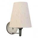 Ver imagem 6 de Arandela Cone Md-2007 Base Branco Cúpula em Tecido 20/08x18cm Linho Bege - Bivolt