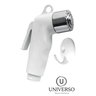 Ducha Higiênica Completa Abs Branco com Registro 1/4 Volta Acabamento Cromado Cor Prateado - 7
