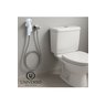 Ducha Higiênica Completa Abs Branco com Registro 1/4 Volta Acabamento Cromado Cor Prateado - 9