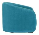 Ver imagem 3 de Kit 2 Poltronas Decorativa Estofada Recepção Julia Suede Azul Turquesa - Lm Decor